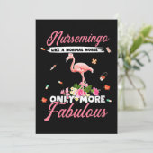 Save The Date Flamant rose | Infirmière comme infirmière normale (Debout devant)