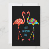 Save The Date Flamingo | Accept Understand Love Autism Flamingo (Devant)