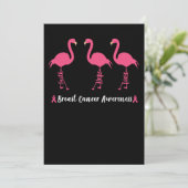 Save The Date Flamingo Faith Hope Love Breast Cancer Awareness (Debout devant)