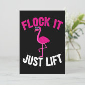 Save The Date Flamingo | Flamingo Weightlifting (Debout devant)