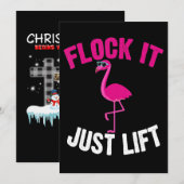 Save The Date Flamingo | Flamingo Weightlifting (Devant / Derrière)