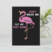 Save The Date Flamingo | Flamingo With Glasses Dont Make Me Put (Debout devant)