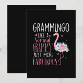 Save The Date Flamingo Grammingo Like A (Devant / Derrière)