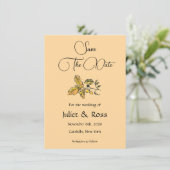 Save The Date Flat Announcement Card Aankondiging (Staand voorkant)