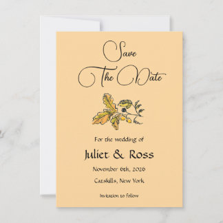 Save The Date Flat Announcement Card Aankondiging