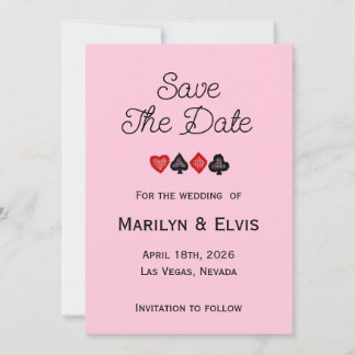 Save The Date Flat Announcement Card Aankondiging
