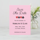 Save The Date Flat Announcement Card Aankondiging (Staand voorkant)