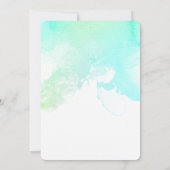 Save The Date Flèches Abstraites vert et bleu (Dos)