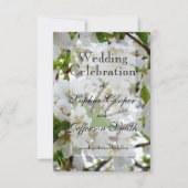 Save The Date Fleur blanche (Devant)