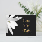 Save The Date Fleur blanche enregistrer la date (Debout devant)