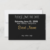 Save The Date Fleur blanche enregistrer la date (Dos)
