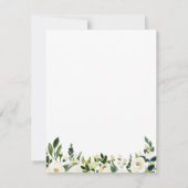 Save The Date Fleur Blanche Fleur Wreath Wedding Enregistrer La (Dos)