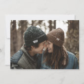 Save The Date Fleur blanche | Floral MARIAGE Photo enregistrer l (Dos)