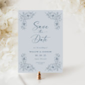Save The Date Fleur Bleue Vintage