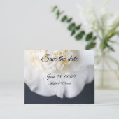 Save The Date Fleur de camélia blanc (Debout devant)