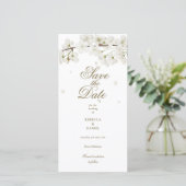 Save The Date Fleur de Fleur Blanche (Debout devant)