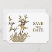 Save The Date Fleur de lin Nouvelle-Zélande Enregistrer la date (Dos)