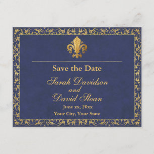 Save The Date Fleur_de_lis Enregistrer la date