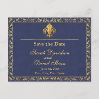 Save The Date Fleur_de_lis Enregistrer la date