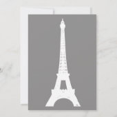 Save The Date Fleur De Lise Économisez la date en Smokey Grays (Dos)