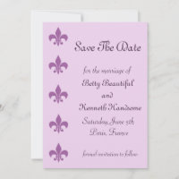 Fleur De Lise Sauvez la date à Lilacs