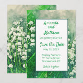 Save The Date Fleur de Muguet (Devant / Derrière)