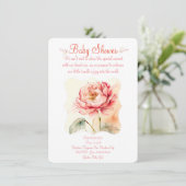 Save The Date Fleur de pivoine. Fête florale (Debout devant)