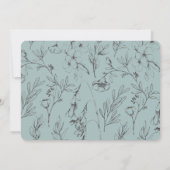 Save The Date Fleur dessinée à la main enregistrer la date (Dos)