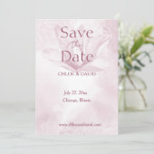 Save The Date Fleur Magnolia Éthérée, Appartement Enregistrer La (Debout devant)