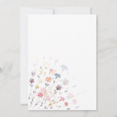 Save The Date Fleur minimaliste aquarelle  (Dos)