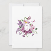 Save The Date Fleur pourpre (Dos)