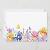 Save The Date Fleur pourpre du jardin (Dos)