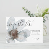 Save The Date Fleur ・ Romantique Moderne Floral ・ Élégant Script (Debout devant)