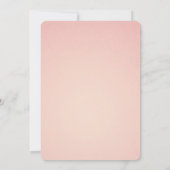 Save The Date Fleur rose avec Diamond Tiara Elegant Anniversaire (Dos)