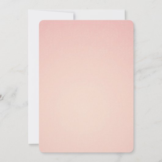 Save The Date Fleur rose avec Diamond Tiara Mariage élégant (Dos)