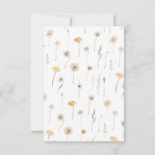 Save The Date Fleur sauvage Boho Chic moderne Whimsical Floral (Dos)