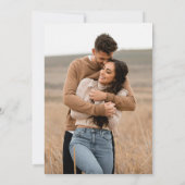 Save The Date Fleur sauvage Boho | Photo Botanique Enregistrer L (Dos)