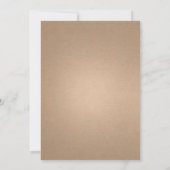 Save The Date Fleur sauvage Cardstock Mariage photo botanique (Dos)