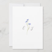 Save The Date Fleur sauvage coloré Aquarelle Boho Mariage (Dos)
