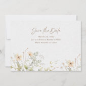 Save The Date Fleur sauvage de printemps (Devant)