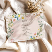 Save The Date Fleur sauvage de printemps classique Meadow Garden