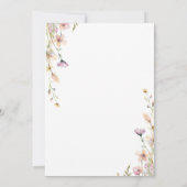 Save The Date Fleur sauvage d'été Floral Mariage (Dos)