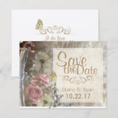 Save The Date Fleur sauvage Enregistrer la date (Devant / Derrière)