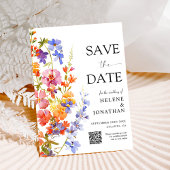 Save The Date Fleur sauvage Garden Boho Floral Mariage élégant