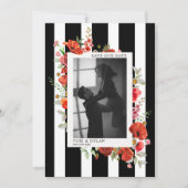 Save The Date Fleur sauvage Grille Mariage Photo Enregistrer la  (Devant)