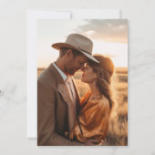 Save The Date Fleur sauvage paysager Abstrait Meadow Mariage pho (Dos)