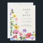 Save The Date Fleur sauvage Rustic Chic Floral Boho Enregistrer<br><div class="desc">Célébrez votre histoire d'amour avec cette élégante carte florale enregistrez la carte de date avec une douce aquarelle conception fleur sauvage et script de calligraphie moderne. Parfait pour un mariage de jardin, une cérémonie en plein air ou une célébration boho rustique, ce design mêle des éléments floral fantaisistes à une...</div>