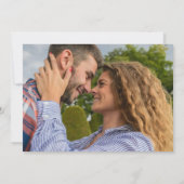 Save The Date Fleur sauvage rustique Grange Wood Pays Mariage ph (Dos)