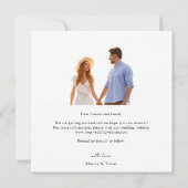 Save The Date Fleur sauvage Simple Enregistrer La Date (Dos)
