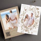 Save The Date Fleur sauvage Tan Silhouette 2 Mariage photo